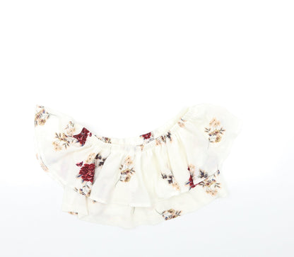 Womens UK Size 8 In the Style White Basic Blouse