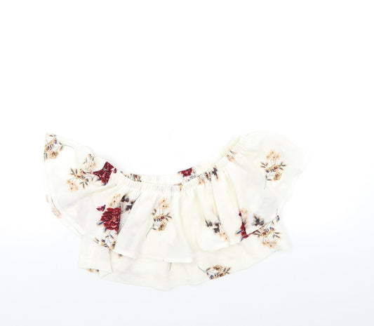 Womens UK Size 8 In the Style White Basic Blouse
