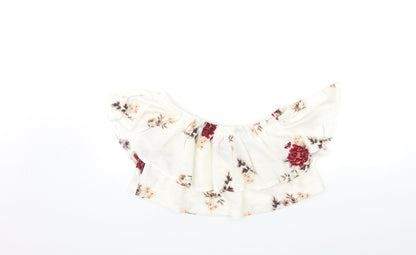 Womens UK Size 8 In the Style White Basic Blouse