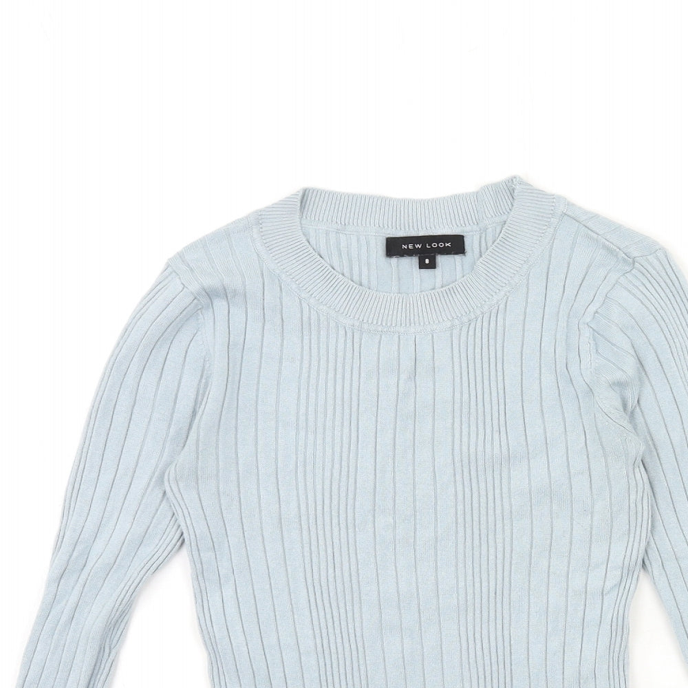 Womens UK Size 8 New Look Blue Pullover Jumper