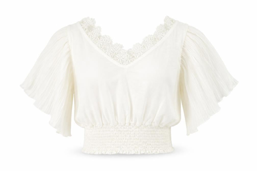 Womens UK Size S Preworn White Basic Blouse