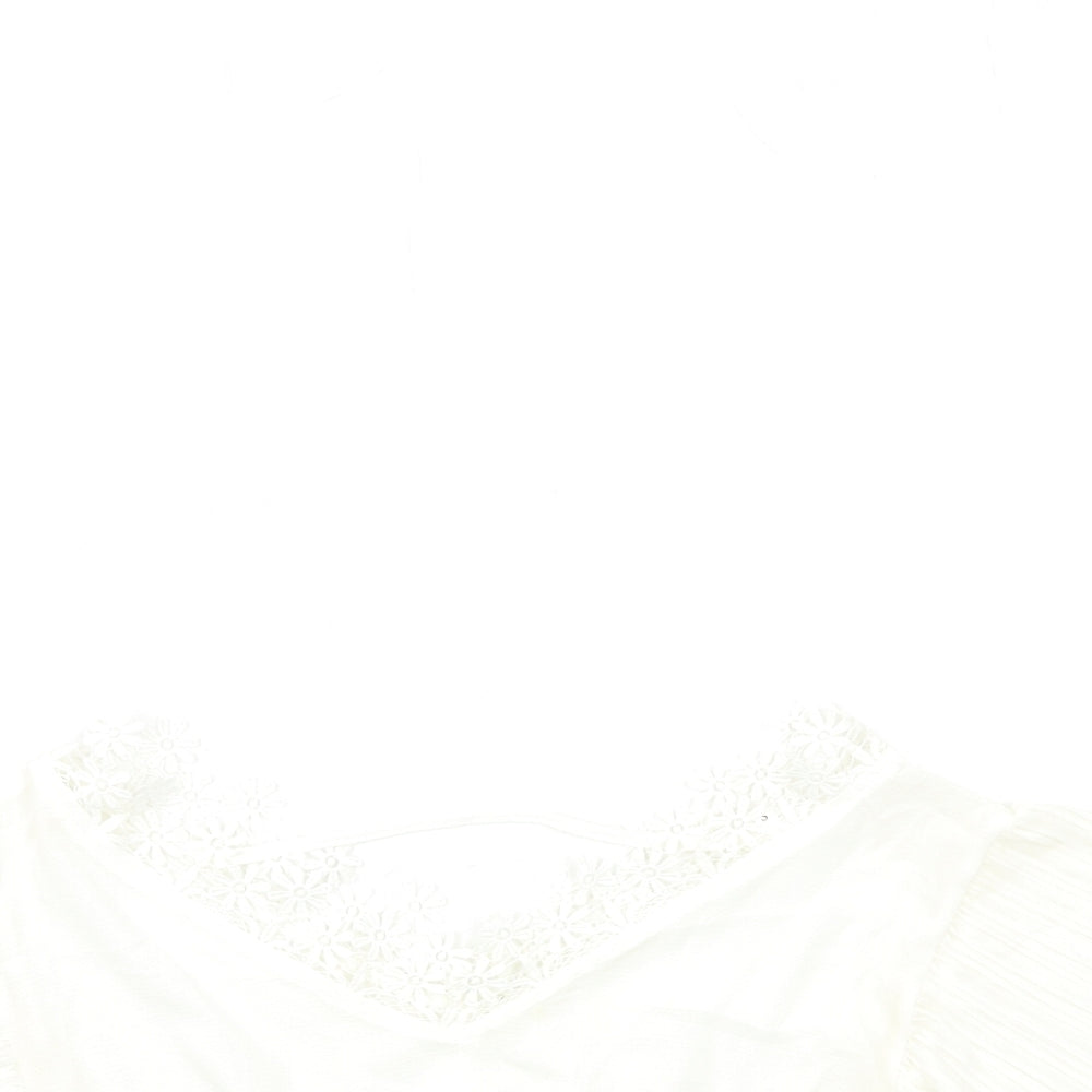Womens UK Size S Preworn White Basic Blouse