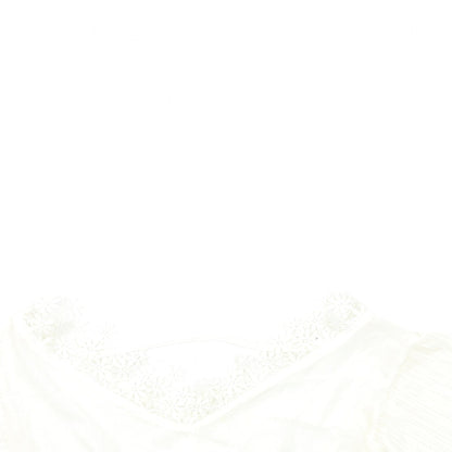Womens UK Size S Preworn White Basic Blouse