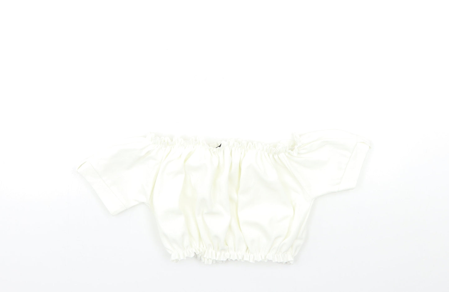 Womens UK Size 8 Style White Basic Blouse