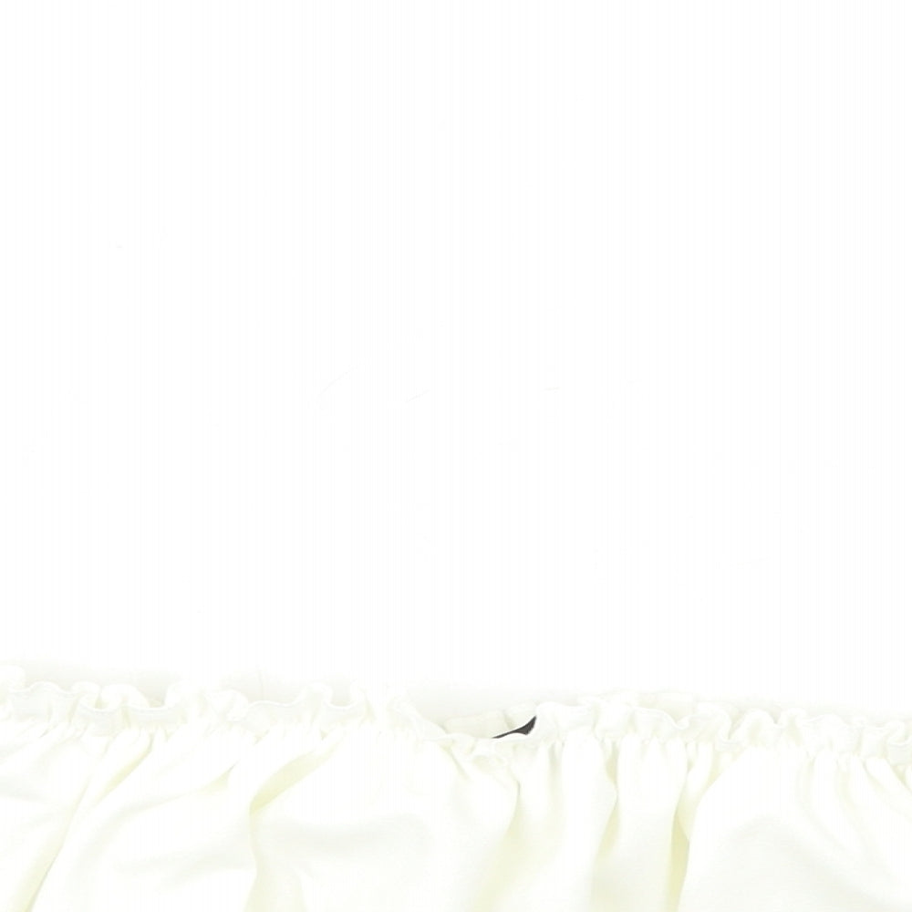 Womens UK Size 8 Style White Basic Blouse