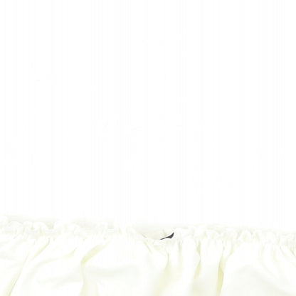 Womens UK Size 8 Style White Basic Blouse