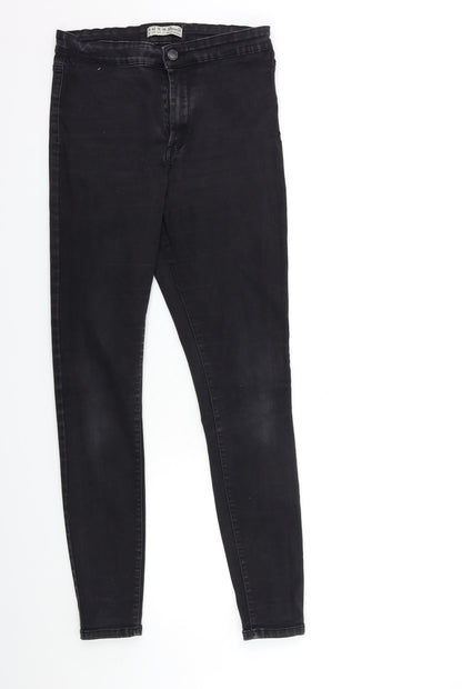 Denim & Co. Womens Black  Denim Skinny Jeans Size 14 L30 in