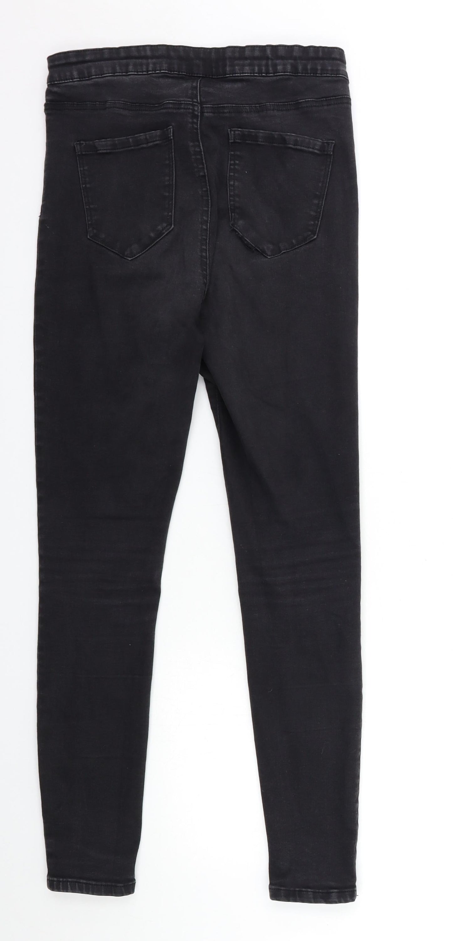 Denim & Co. Womens Black  Denim Skinny Jeans Size 14 L30 in