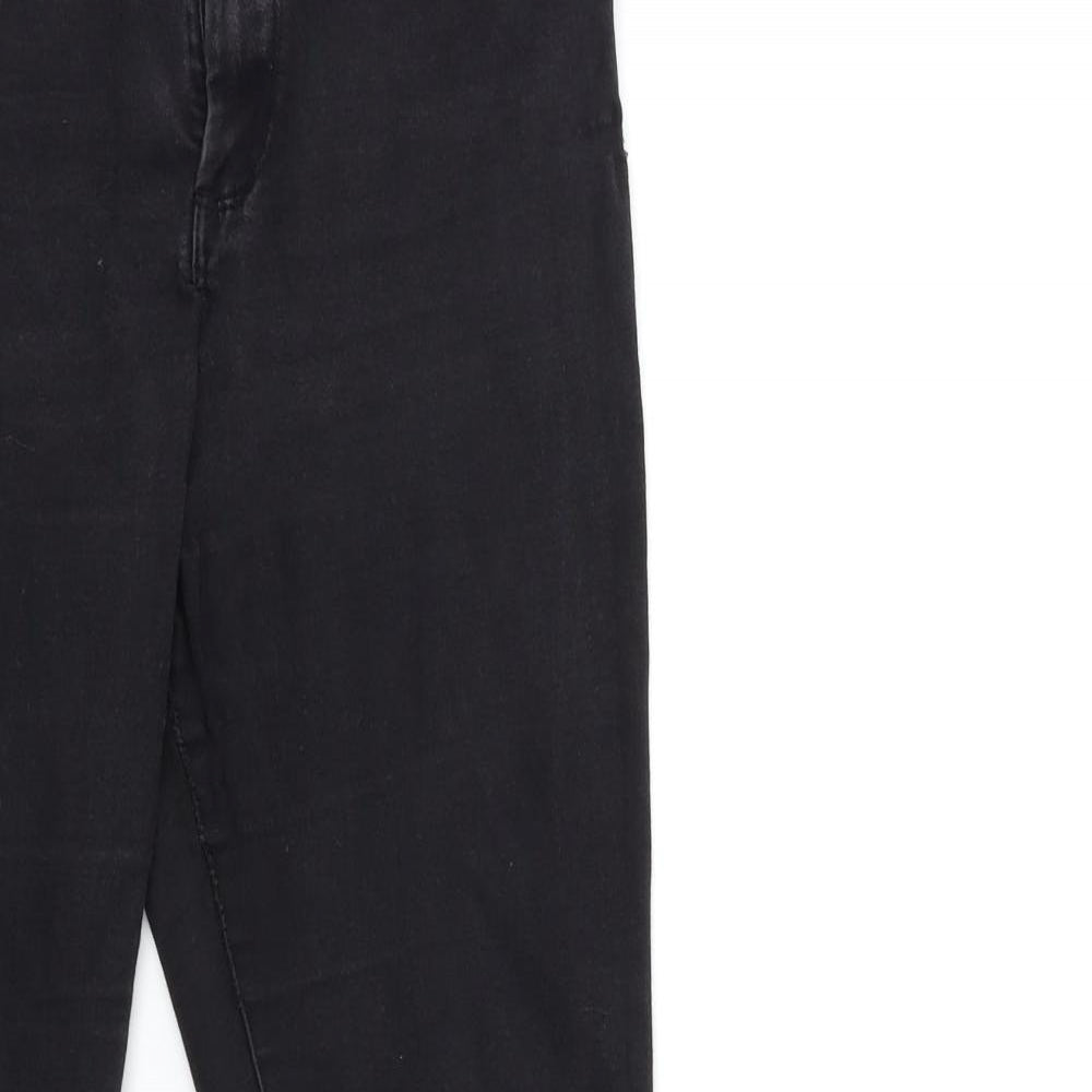 Denim & Co. Womens Black  Denim Skinny Jeans Size 14 L30 in