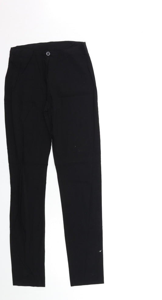 Womens UK Size 10 Preworn Regular Fit  Black Trousers