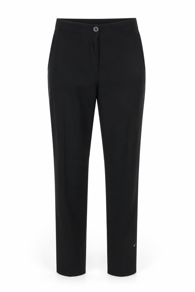 Womens UK Size 10 Preworn Regular Fit  Black Trousers