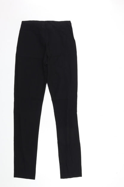 Womens UK Size 10 Preworn Regular Fit  Black Trousers
