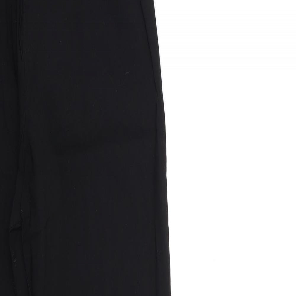Womens UK Size 10 Preworn Regular Fit  Black Trousers