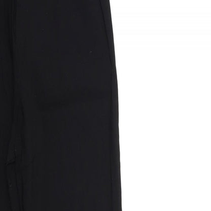 Womens UK Size 10 Preworn Regular Fit  Black Trousers