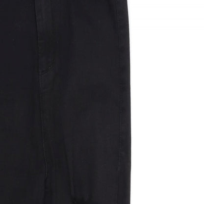 PRETTYLITTLETHING Womens Black  Denim Skinny Jeans Size 10 L26 in