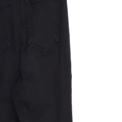 PRETTYLITTLETHING Womens Black  Denim Skinny Jeans Size 10 L26 in