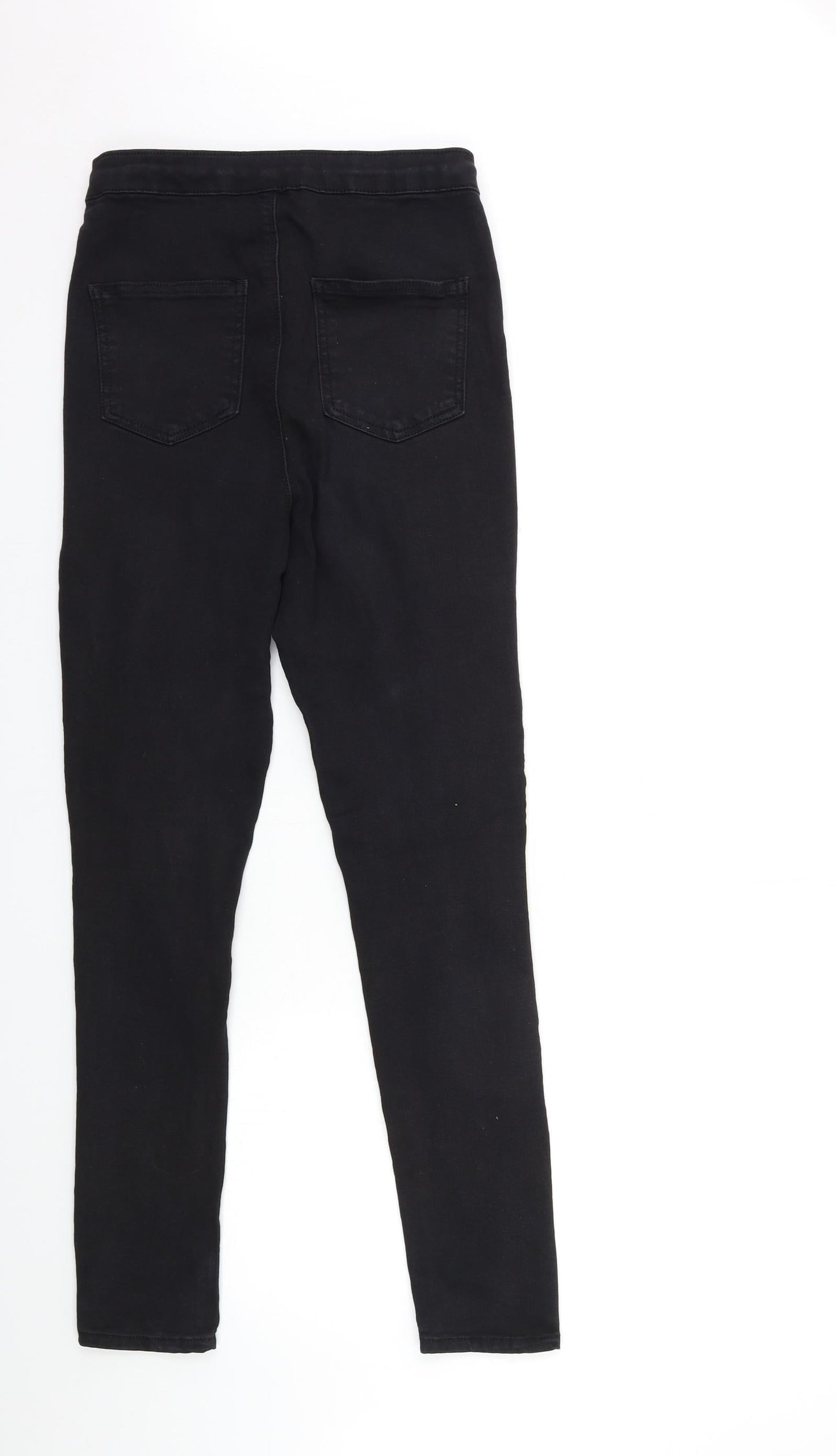 PRETTYLITTLETHING Womens Black  Denim Skinny Jeans Size 10 L29 in