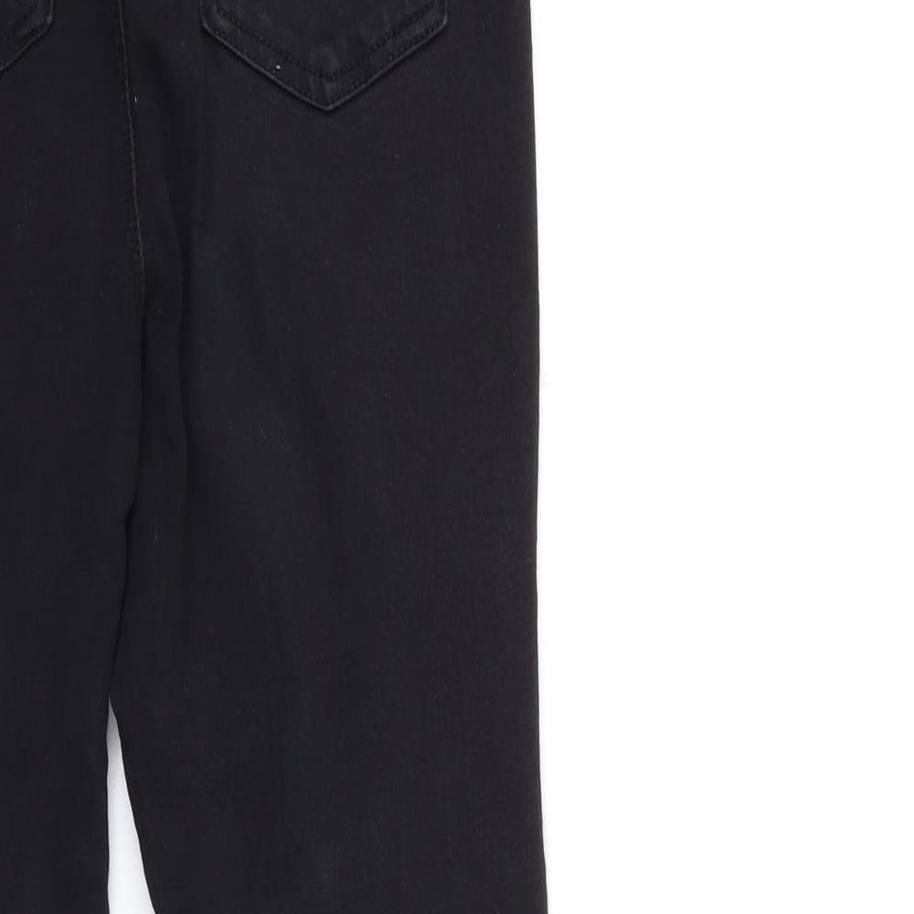 PRETTYLITTLETHING Womens Black  Denim Skinny Jeans Size 10 L29 in