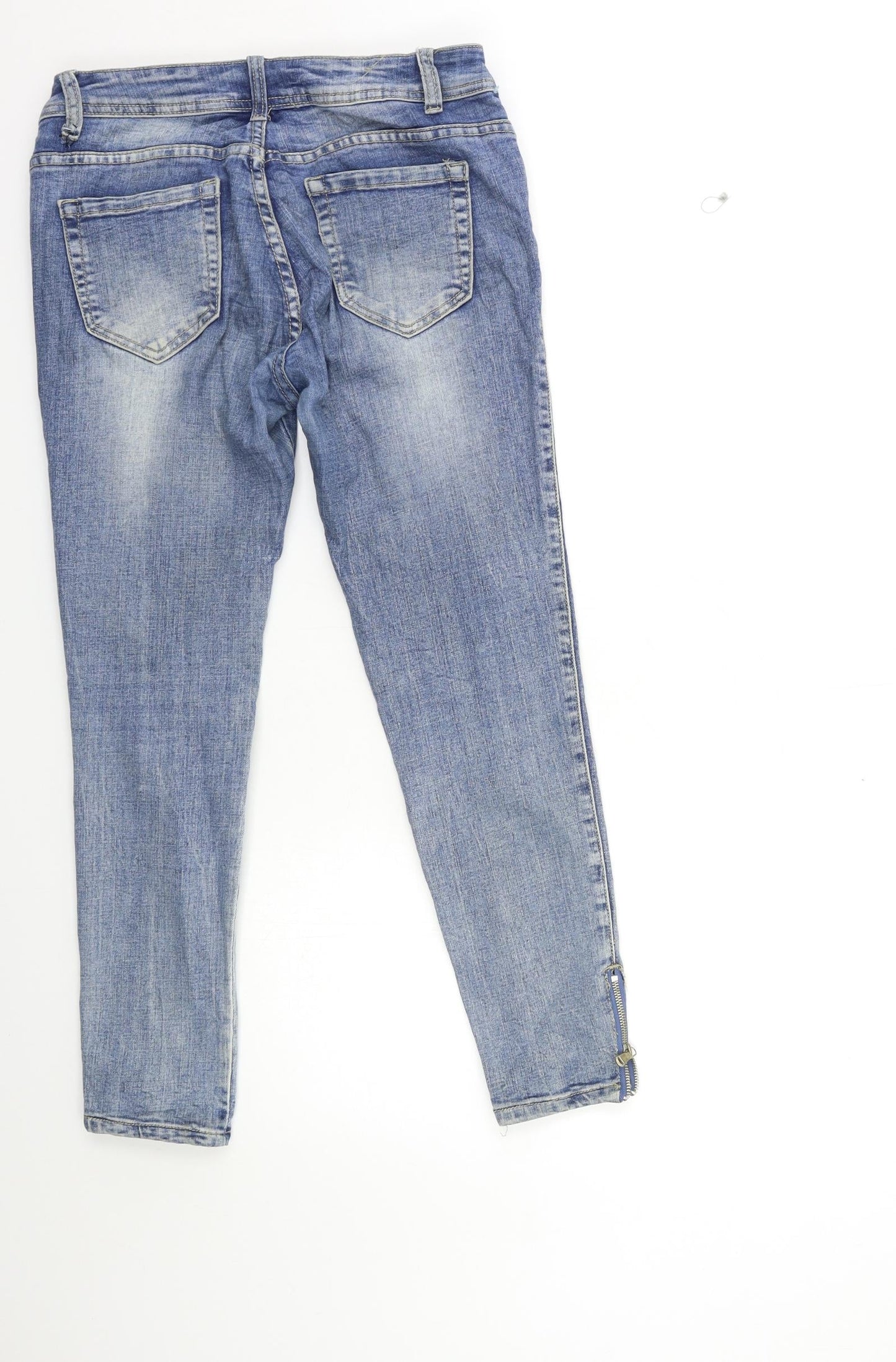 MISS DIANA Womens Blue  Denim Skinny Jeans Size L L26 in
