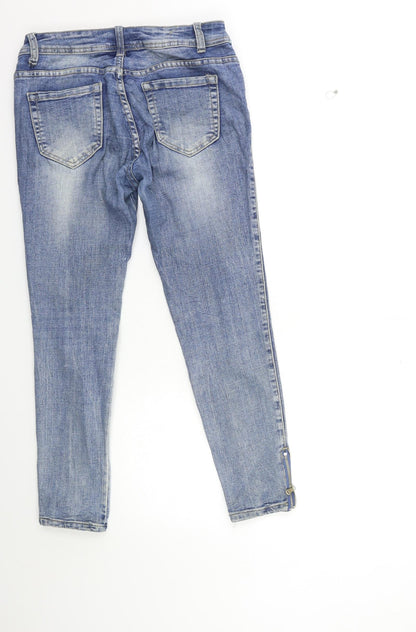 MISS DIANA Womens Blue  Denim Skinny Jeans Size L L26 in