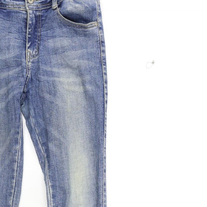MISS DIANA Womens Blue  Denim Skinny Jeans Size L L26 in