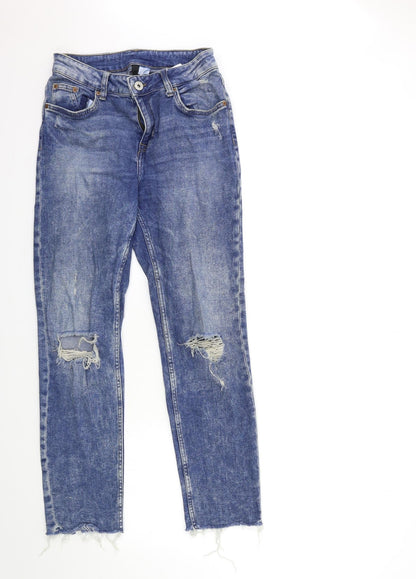 Womens UK Size 8 H&M Regular Fit Skinny Blue Jeans