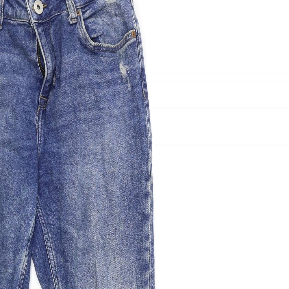 Womens UK Size 8 H&M Regular Fit Skinny Blue Jeans