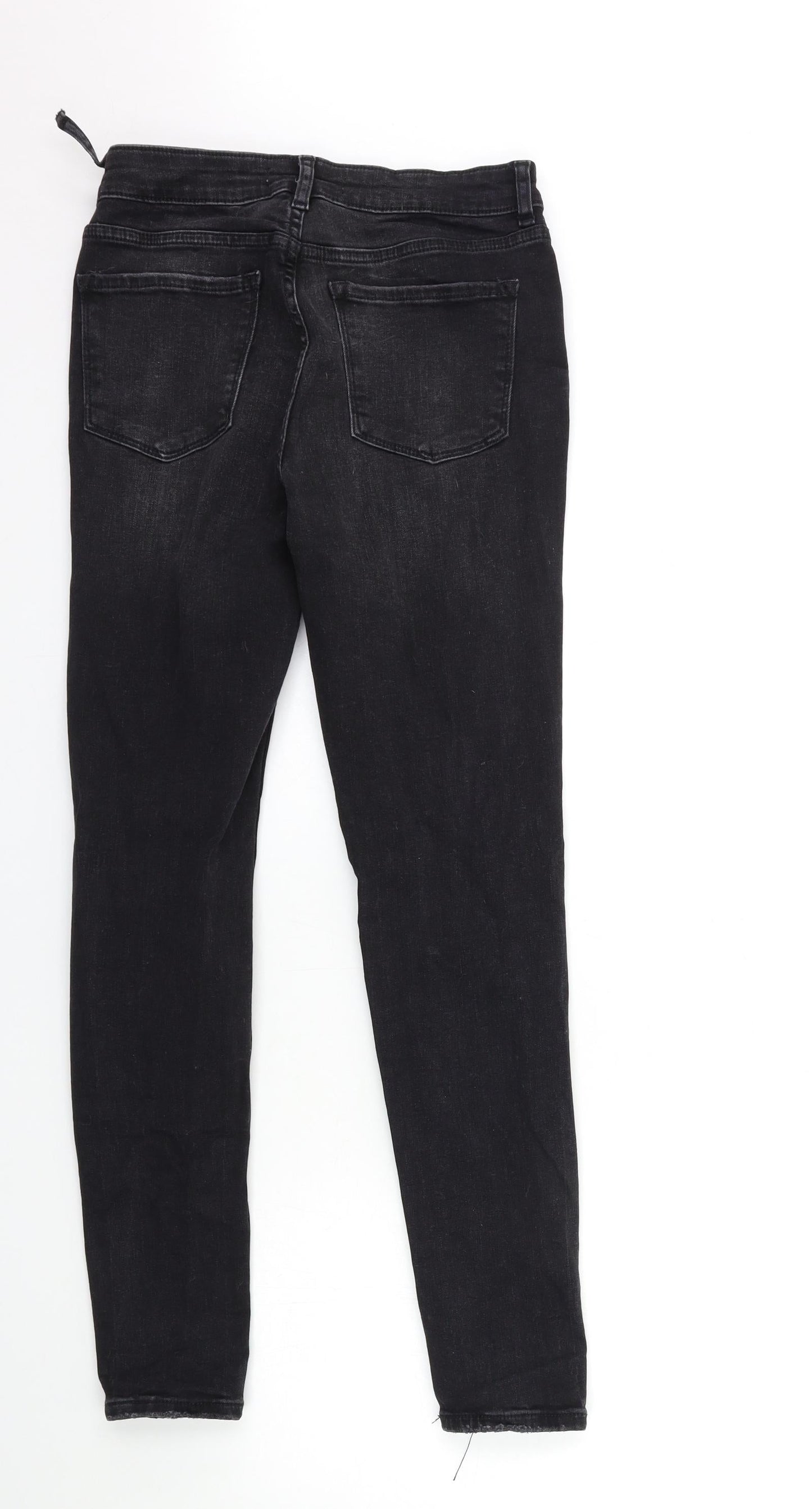 Denim & Co. Womens Black  Denim Skinny Jeans Size 10 L27 in