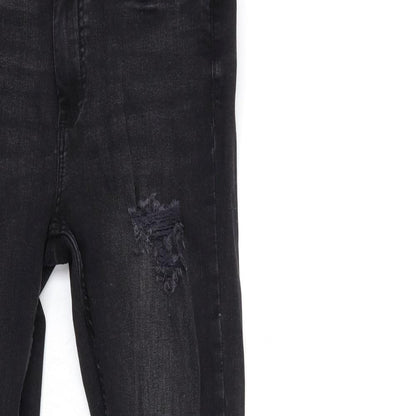 Denim & Co. Womens Black  Denim Skinny Jeans Size 10 L27 in