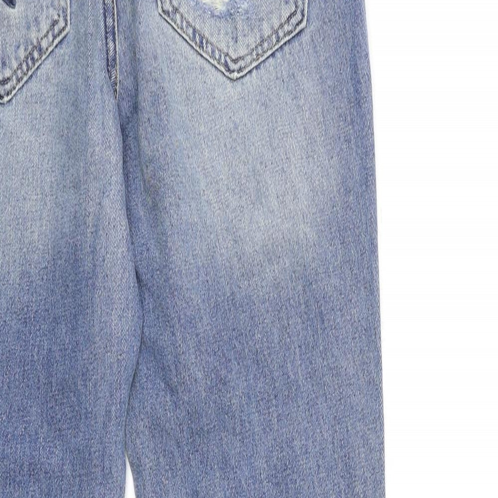 NEXT Womens Blue Floral Denim Skinny Jeans Size 6 L29 in