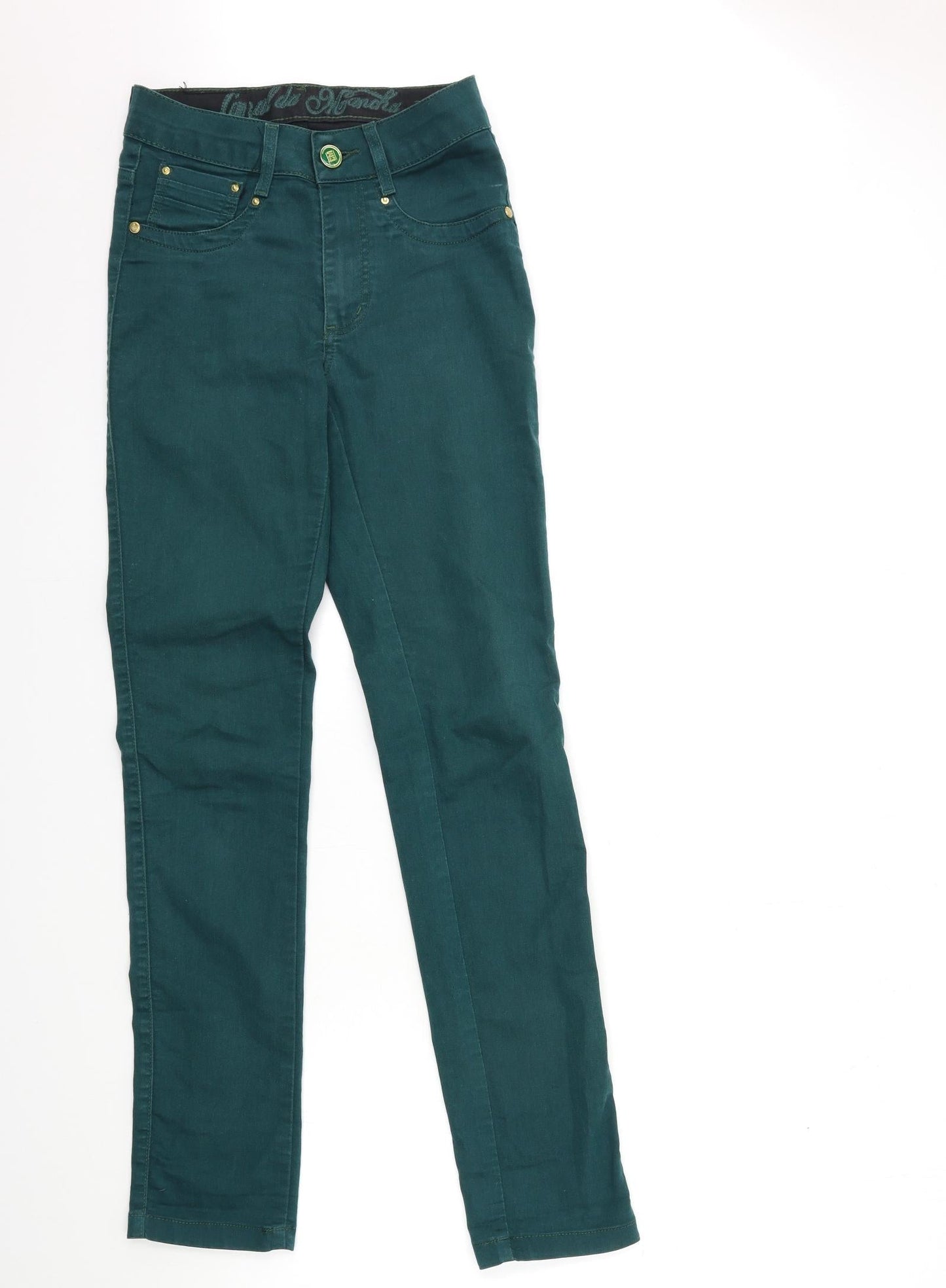 canal de  Womens Green  Denim Skinny Jeans Size 8 L31 in