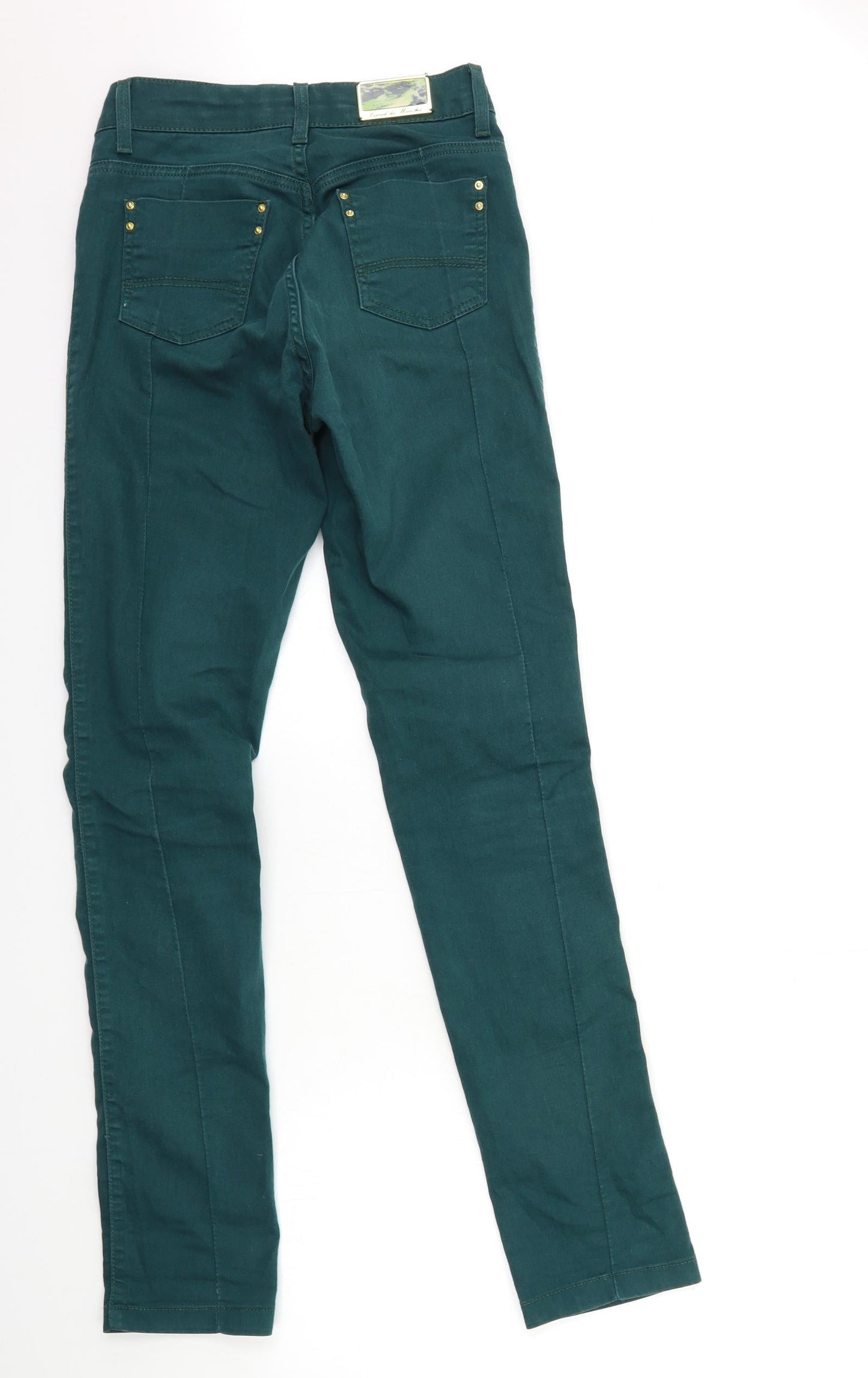 canal de  Womens Green  Denim Skinny Jeans Size 8 L31 in