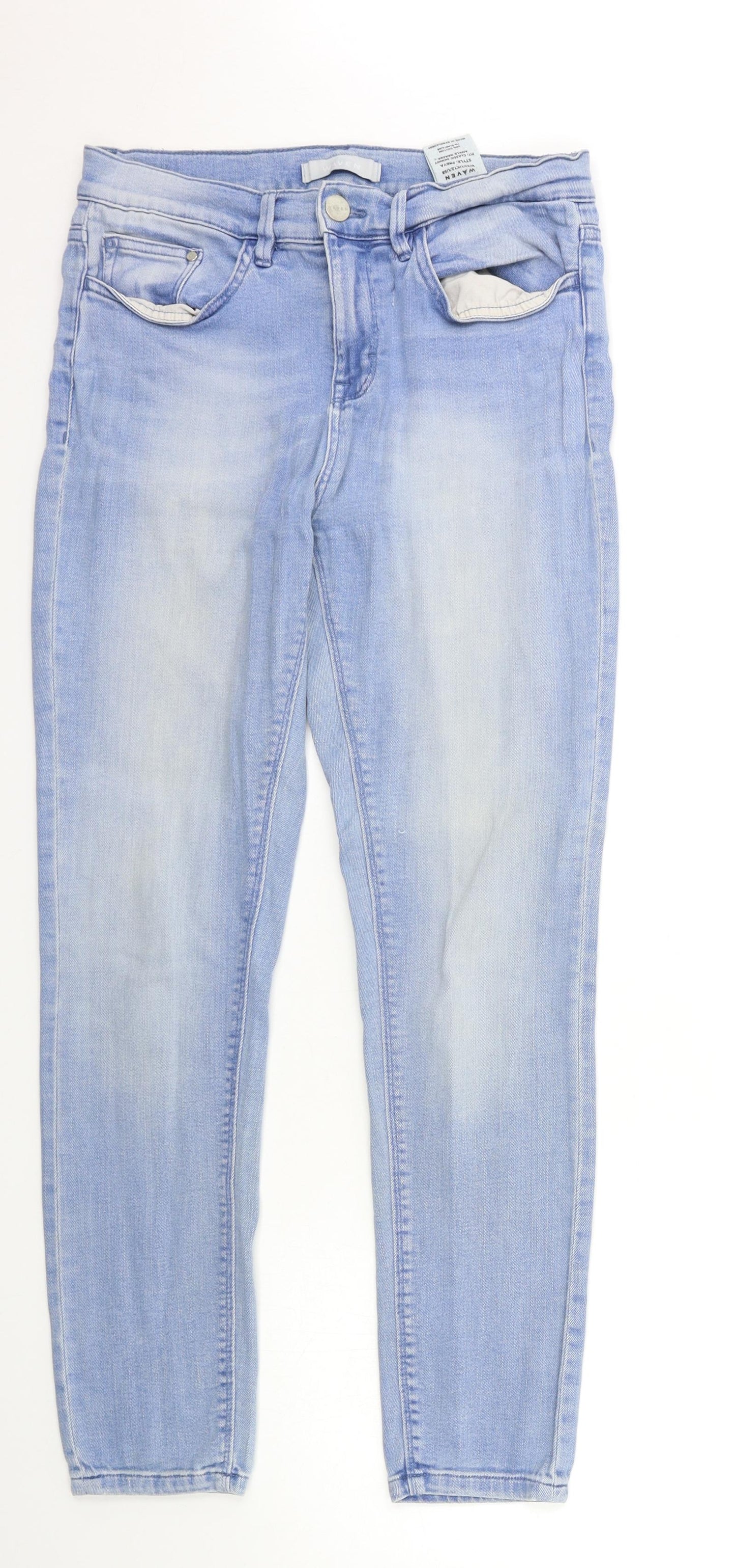 waven Womens Blue  Denim Skinny Jeans Size 12 L28 in