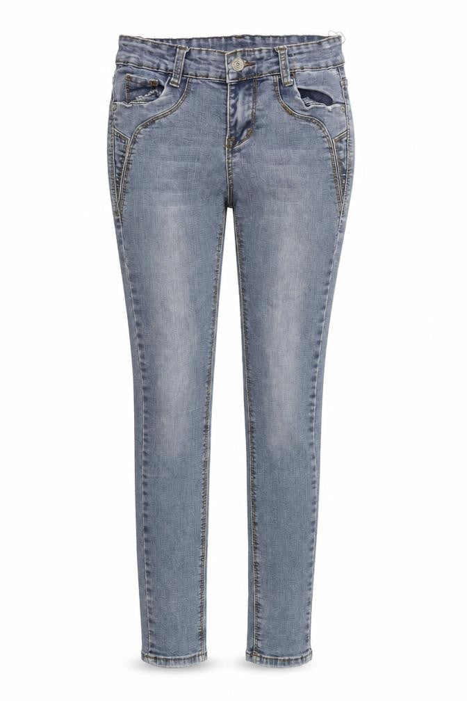 Womens Beige  Denim Skinny Jeans Size 23 in L28 in