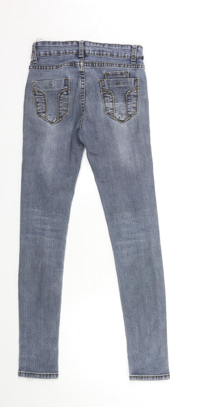Womens UK Size 23 in Preworn Regular Fit Skinny Beige Jeans
