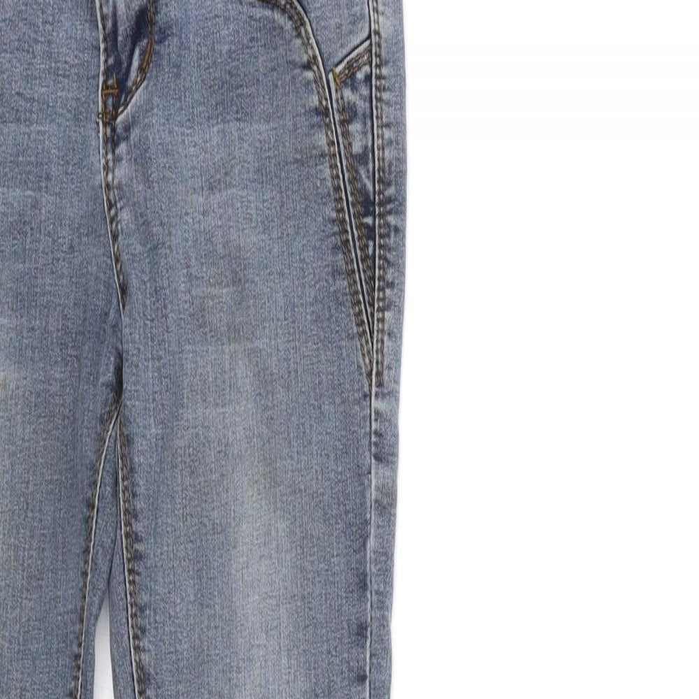 Womens UK Size 23 in Preworn Regular Fit Skinny Beige Jeans