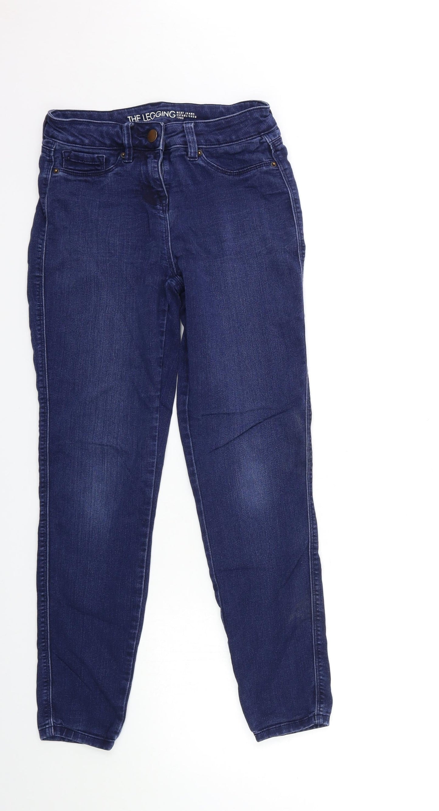 NEXT Womens Blue  Denim Skinny Jeans Size 8 L20 in