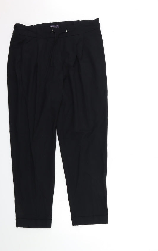 Womens UK Size 14 Marks and Spencer Regular Fit  Black Trousers