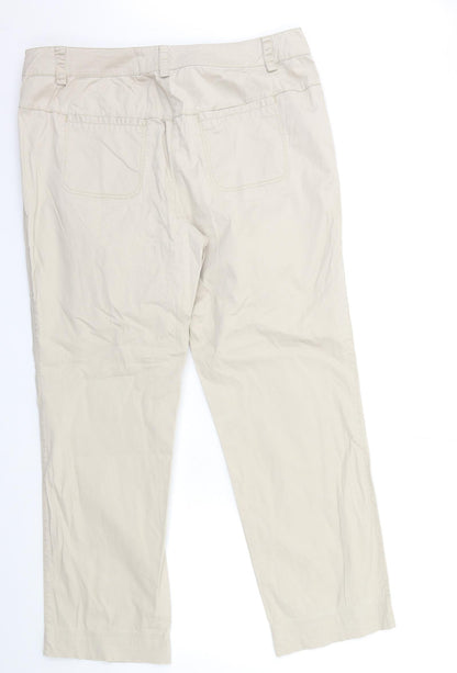 Womens UK Size 36 in Preworn Regular Fit Chino Beige Trousers