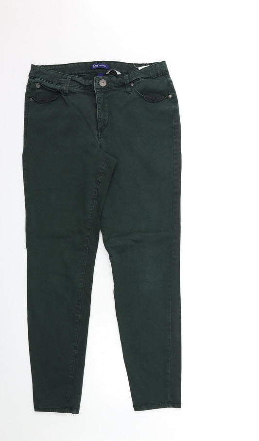 Bandolino Womens Green  Denim Skinny Jeans Size 10 L29 in