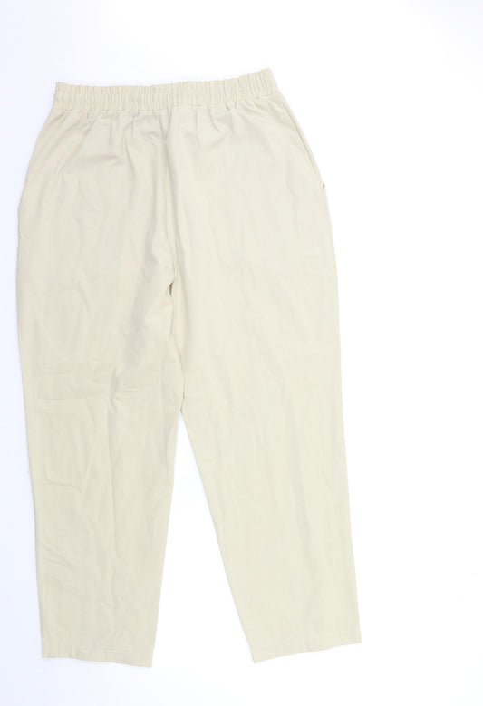 CASA DELLA Womens Beige   Trousers  Size M L26 in