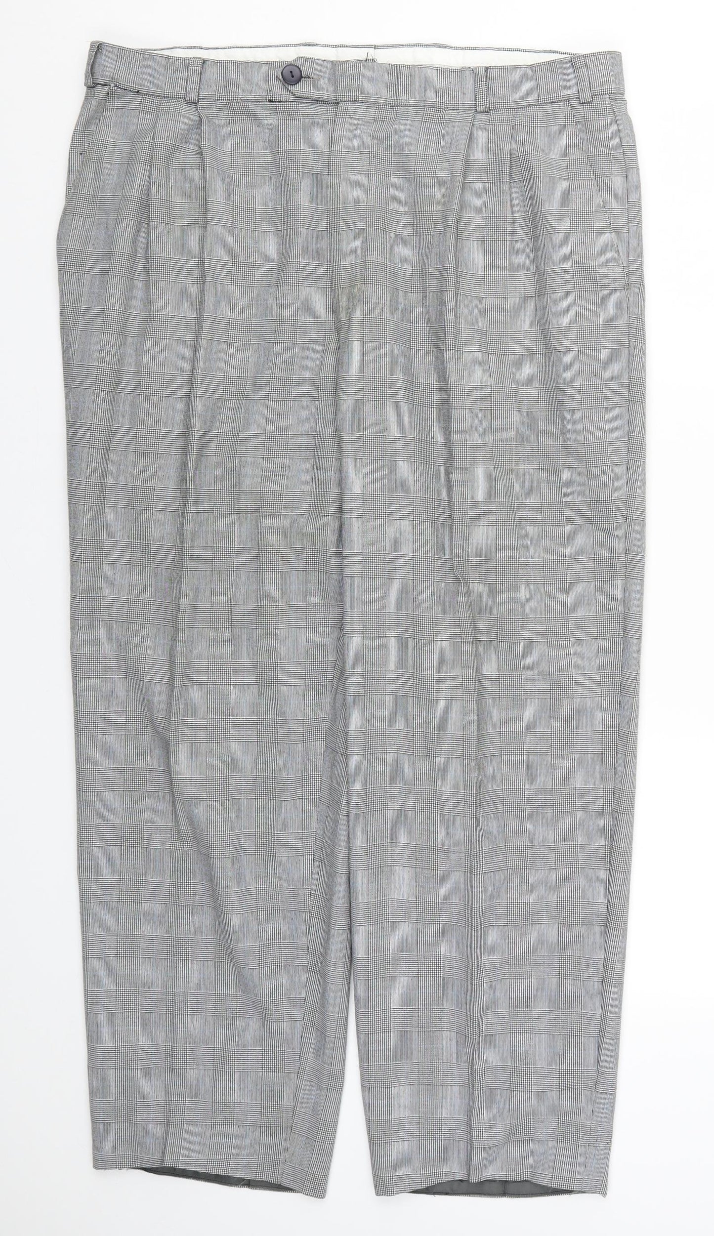 JRB Mens Grey Check  Trousers  Size 37 L28 in