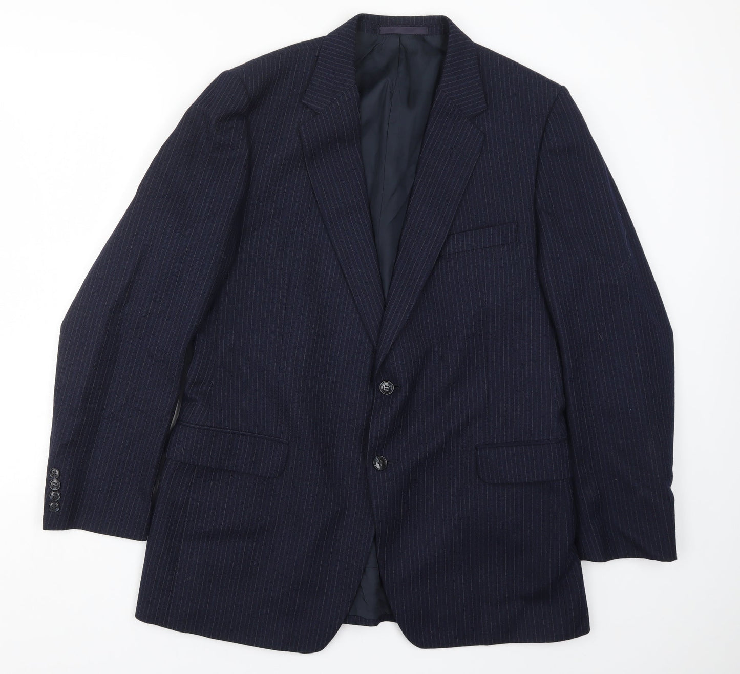 Mens UK Size 42 St Michael Regular Blue Suit Jacket