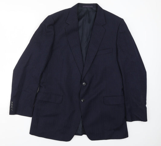 Mens UK Size 42 St Michael Regular Blue Suit Jacket