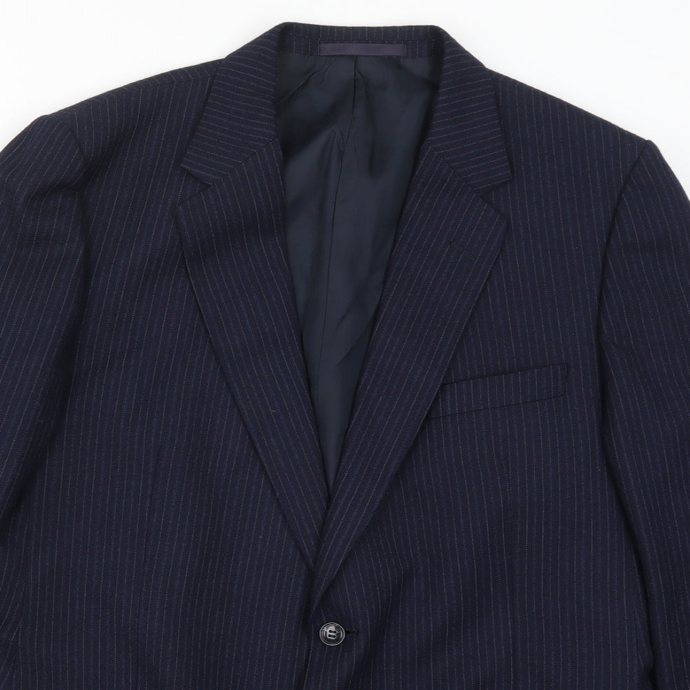 Mens UK Size 42 St Michael Regular Blue Suit Jacket