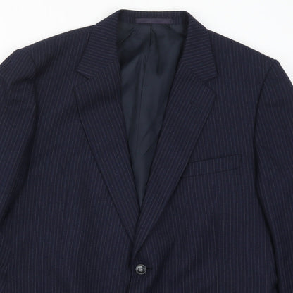 Mens UK Size 42 St Michael Regular Blue Suit Jacket