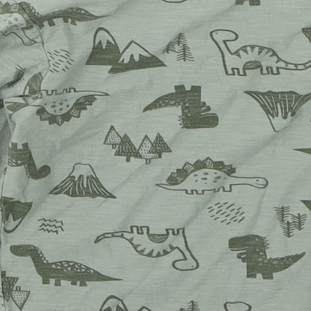 Matalan Boys Green   Basic T-Shirt Size 9-12 Months  - Dinosaurs