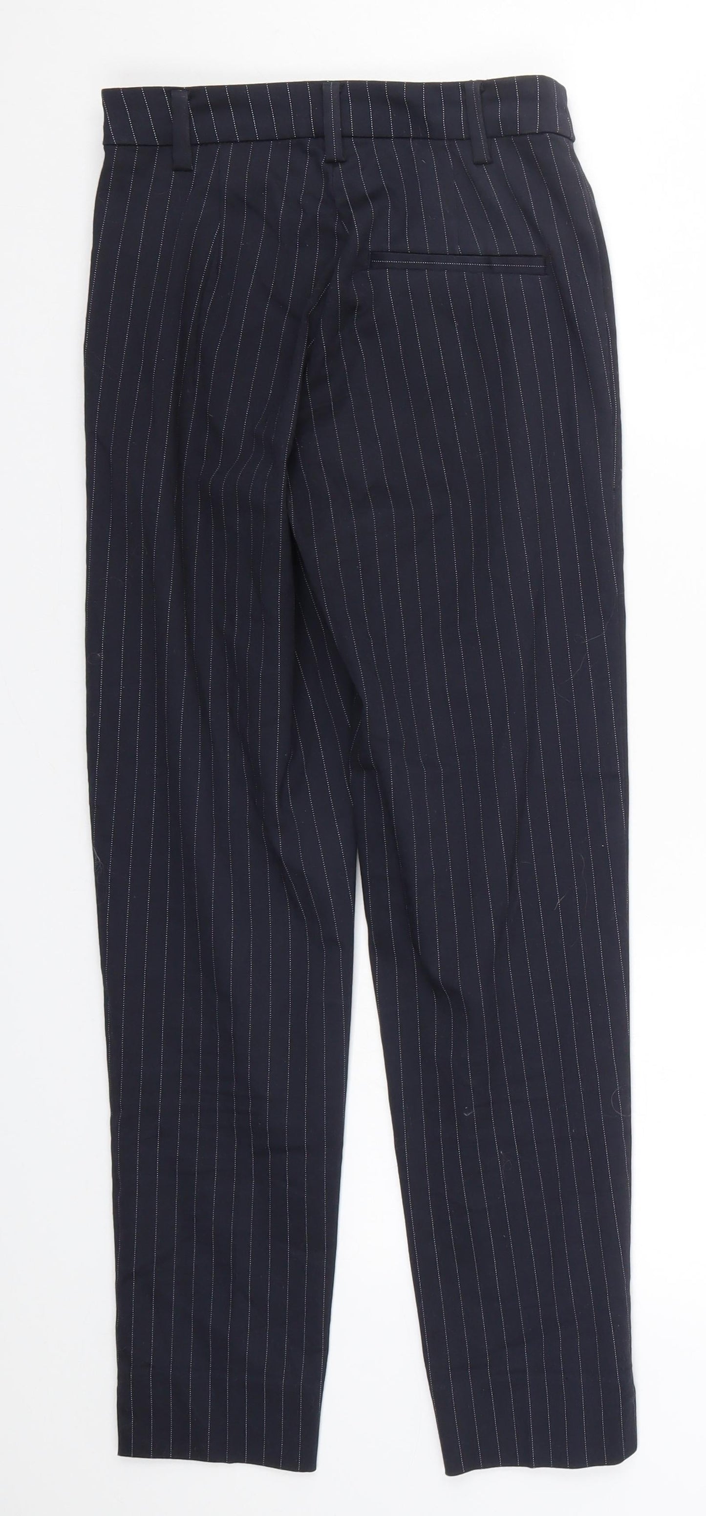 Womens UK Size 4 H&M Regular Fit Bloomer Blue Trousers