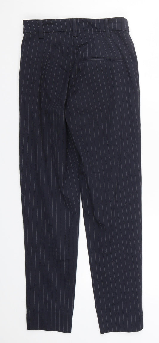 Womens UK Size 4 H&M Regular Fit Bloomer Blue Trousers