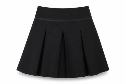 Tu Girls Black   Pleated Skirt Size 7 Years